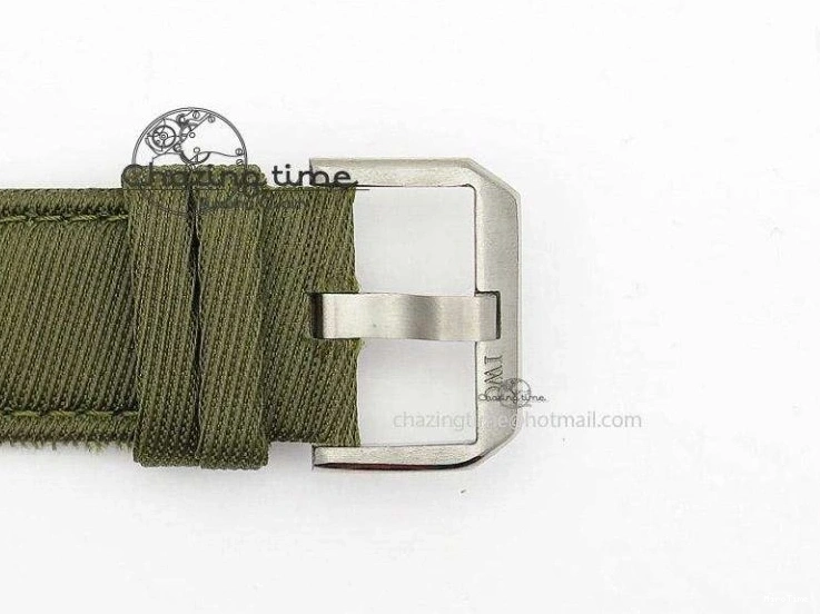 MIROTIME 0301 Big Pilot Top Gun Miramar PVD Plated Titanium on Green Nylon Strap A23J Refined 7398